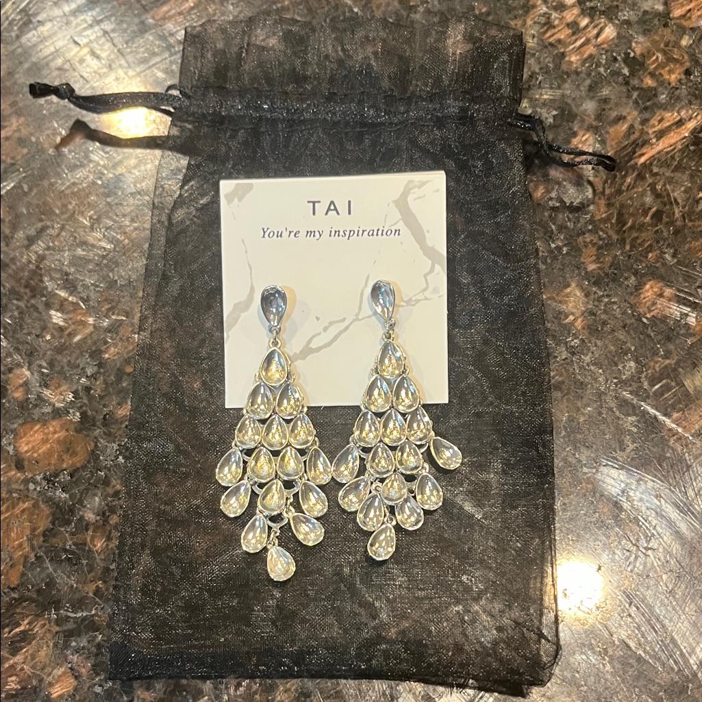 Tai Silver Teardrop Earrings 12$